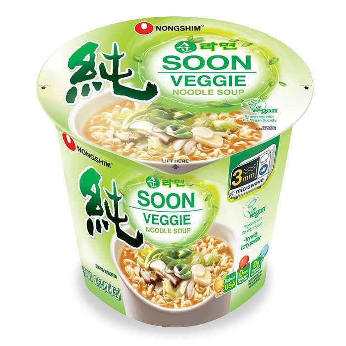 Nongshim Soon Veggie Cup 6 Can 6EA 75g